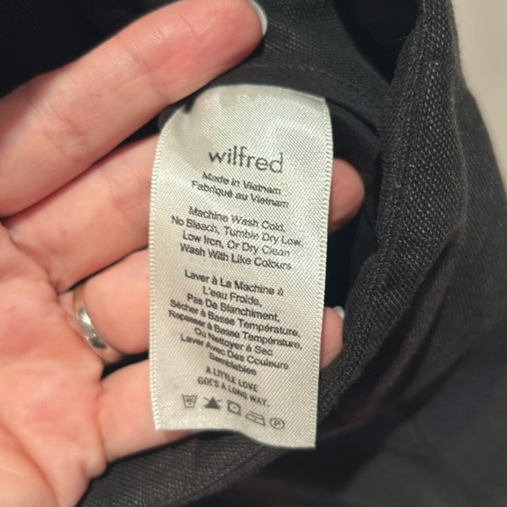ARITZIA WILFRED Brax linen black jumpsuit 4 - Picture 8 of 11
